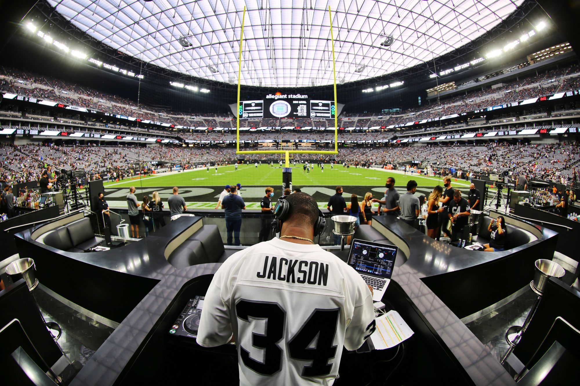 Allegiant Stadium features Wynn Field Club nightclub in the end